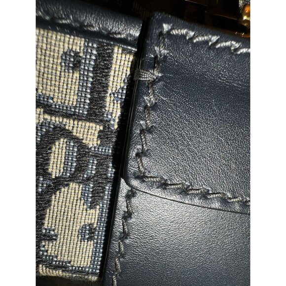 Christian Dior Womens Canvas Oblique Saddle Bag With Gold Hardware & Adjustable - Picture 13 of 16